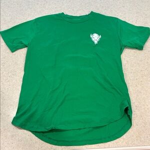 Green T-Shirt with White Graphic